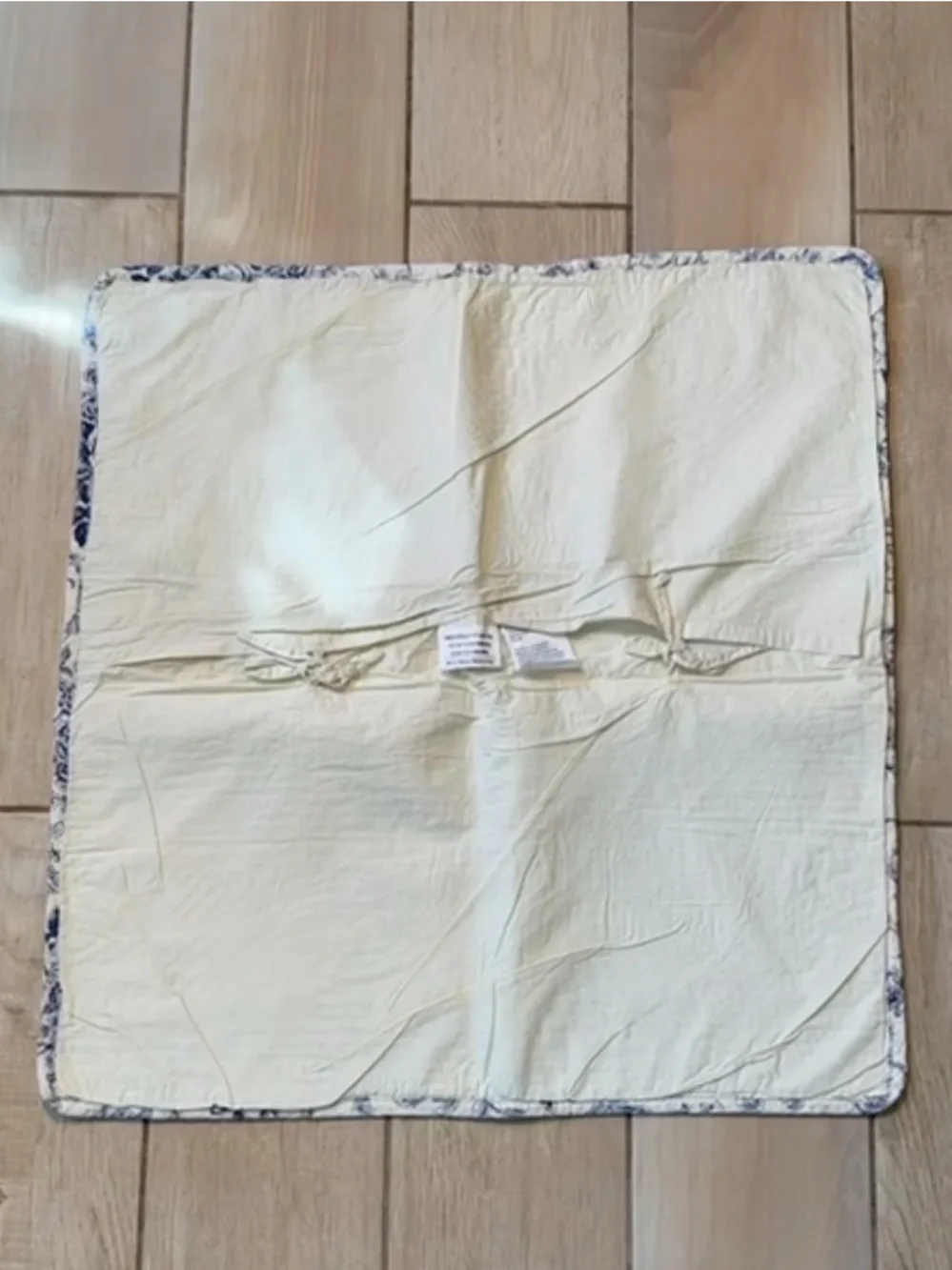6 VTG Quilted Toile Bouquet Euro Pillow Shams 26